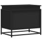 Preview: Aufbewahrungsbox mit Deckel Schwarz 60x40x51,5 cm Holzwerkstoff