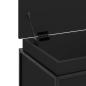 Preview: Aufbewahrungsbox mit Deckel Schwarz 60x40x51,5 cm Holzwerkstoff