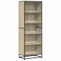 Preview: Bücherregal Sonoma-Eiche 60x35x170,5 cm Holzwerkstoff
