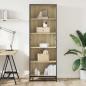 Preview: Bücherregal Sonoma-Eiche 60x35x170,5 cm Holzwerkstoff