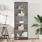 Preview: Bücherregal Grau Sonoma 60x35x170,5 cm Holzwerkstoff