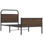 Preview: Bettgestell ohne Matratze 100x200 cm Braun Eichen-Optik