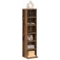 Preview: ARDEBO.de - CD-Regal Altholz-Optik 21x20x88 cm Holzwerkstoff