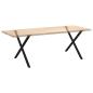 Preview: Esstischbeine X-Form 2 Stk. Schwarz 90x(72-73) cm Stahl