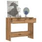 Preview: ARDEBO.de - Konsolentisch Artisan-Eiche 90x36x75 cm Holzwerkstoff