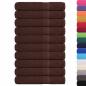 Preview: Handtücher 10 Stk. Braun 100x200 cm 360 g/m² 100% Baumwolle