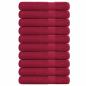 Preview: ARDEBO.de - Saunatücher 10Stk. Bordeauxrot 80x200cm 360 g/m² 100% Baumwolle