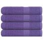 Preview: Saunatücher 4 Stk. Lila 80x200 cm 360 g/m² 100% Baumwolle