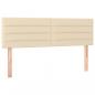 Preview: Boxspringbett mit Matratze Creme 140x190 cm Stoff