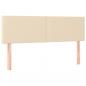 Preview: Boxspringbett mit Matratze Creme 140x190 cm Stoff
