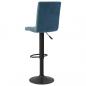 Preview: Barhocker Blau Samt