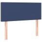 Preview: Boxspringbett mit Matratze Blau 80x200 cm Stoff