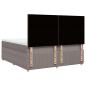 Preview: Boxspringbett mit Matratze Taupe 200x200 cm Stoff