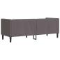 Preview: Chesterfield-Sofa 3-Sitzer Grau Kunstleder