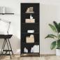 Preview: Bücherregal Schwarz 60x35x170,5 cm Holzwerkstoff