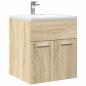 Preview: ARDEBO.de - Waschbeckenschrank Sonoma-Eiche 41x38,5x46 cm Holzwerkstoff