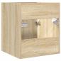Preview: Waschbeckenschrank Sonoma-Eiche 41x38,5x46 cm Holzwerkstoff