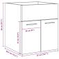 Preview: Waschbeckenschrank Sonoma-Eiche 41x38,5x46 cm Holzwerkstoff