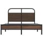Preview: Bettgestell ohne Matratze 135x190 cm Braun Eichen-Optik