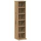 Preview: CD-Regal Artisan-Eiche 21x20x88 cm Holzwerkstoff