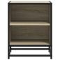 Preview: Nachttisch Sonoma-Eiche 40x31x50 cm Holzwerkstoff und Metall