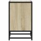 Preview: Nachttisch Sonoma-Eiche 40x31x50 cm Holzwerkstoff und Metall
