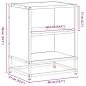 Preview: Nachttisch Sonoma-Eiche 40x31x50 cm Holzwerkstoff und Metall