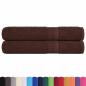 Preview: Saunatücher 2 Stk. Braun 80x200 cm 360 g/m² 100% Baumwolle