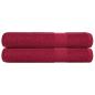 Preview: ARDEBO.de - Handtücher 2 Stk. Bordeauxrot 100x200cm 360 g/m² 100% Baumwolle