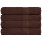 Preview: ARDEBO.de - Handtücher 4 Stk. Braun 100x200 cm 360 g/m² 100% Baumwolle
