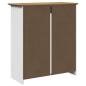 Preview: Flurschrank BODO Weiß und Braun 80x35x90 cm