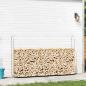Preview: Brennholzregal mit Stahldraht 250x25x150 cm Verzinkter Stahl