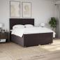 Preview: Boxspringbett mit Matratze Dunkelbraun 200x200 cm Stoff