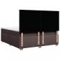 Preview: Boxspringbett mit Matratze Dunkelbraun 200x200 cm Stoff