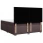 Preview: Boxspringbett mit Matratze Dunkelbraun 200x200 cm Stoff