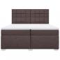 Preview: Boxspringbett mit Matratze Dunkelbraun 200x200 cm Stoff