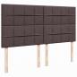 Preview: Boxspringbett mit Matratze Dunkelbraun 200x200 cm Stoff