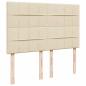 Preview: Boxspringbett mit Matratze Creme 160x200 cm Stoff