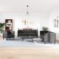 Preview: 3-tlg. Chesterfield-Sofa-Set Schwarz Kunstleder