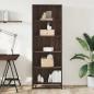 Preview: Bücherregal Braun Eichen-Optik 60x35x170,5 cm Holzwerkstoff