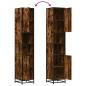 Preview: Badschrank Räuchereiche 35x37,5x188,5 cm Holzwerkstoff Metall