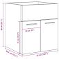 Preview: Waschbeckenschrank Altholz-Optik 41x38,5x46 Holzwerkstoff
