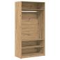 Preview: Kleiderschrank Artisan-Eiche 100x50x200 cm Holzwerkstoff