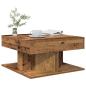 Preview: ARDEBO.de - Couchtisch Altholz-Optik 55x55x30 cm Holzwerkstoff