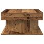 Preview: Couchtisch Altholz-Optik 55x55x30 cm Holzwerkstoff