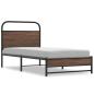 Preview: Bettgestell ohne Matratze 107x203 cm Braun Eichen-Optik