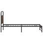 Preview: Bettgestell ohne Matratze 107x203 cm Braun Eichen-Optik