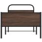 Preview: Bettgestell ohne Matratze 90x190 cm Braun Eichen-Optik