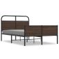 Preview: Bettgestell ohne Matratze 140x200 cm Braun Eichen-Optik
