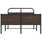 Preview: Bettgestell ohne Matratze 140x200 cm Braun Eichen-Optik
